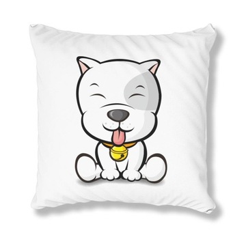 PODUSZKA BIAŁA PDM PIES 01 IDEALNY PREZENT