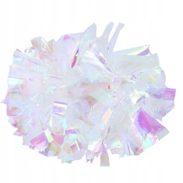 POMPON TANCERKI CHEERLEADERKI BIALY