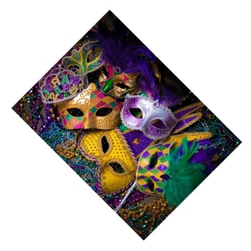 Tło Mardi Gras Maska Materiały karnawałowe