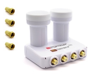 Konwerter Monoblock Quad Opticum LMQP-04H ASTRA HOTBIRD WTYKI F