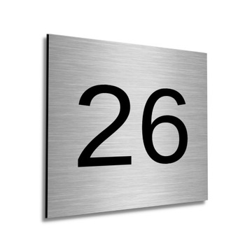TABLICZKA NUMER DOMU ADRESOWA ALUMINIOWA ADRES 25X25CM SZYLD NUMER NA DOM