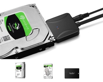 Adapter Dysków SATA 2,5 3,5 USB 3.0 przejściówka