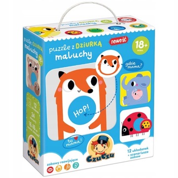 Puzzle CzuCzu puzzle z dziurką Maluchy 18m+