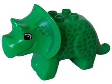 Dinozaur TRICERATOPS zielony Lego Duplo 31049pb02