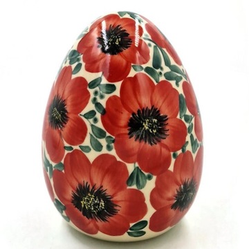 CERAMICZNE JAJKO RĘCZNIE MALOWANE WIELKANOC FIGURKA JAJKO
