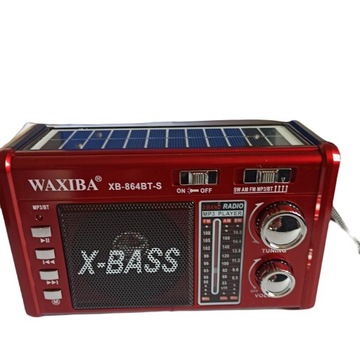 RADIO praktyczne przenośne z latarką i PANELEM SOLARNYM 