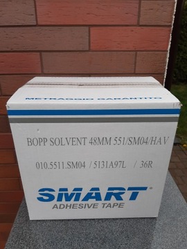 TAŚMA PAKOWA 48/50 SMART KAUCZUK BRĄZOWA 36 SZT