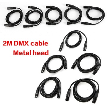 10X 2M 3-контактный XLR DMX-КАБЕЛЬ ДЛЯ СЦВЕТОВ