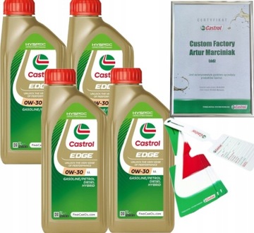 CASTROL EDGE 0W30 LL 4L TITANIUM BMW LL-04 VW 504 00/ 507 00 + ZAWIESZKA