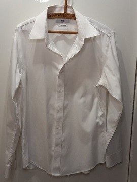 Klasyczna koszula biała bawełniana, r. M, Uniqlo