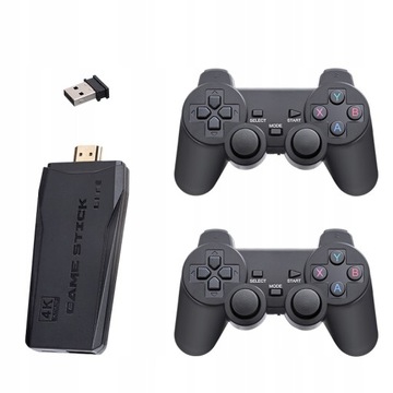 4K ТВ ИГРОВАЯ РЕТРО КОНСОЛЬ + 2 ПОДУШКИ +20000 СЕРЫЙ