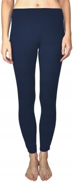 LEGGINSY getry DŁUGIE kryjące MORAJ spodnie granat