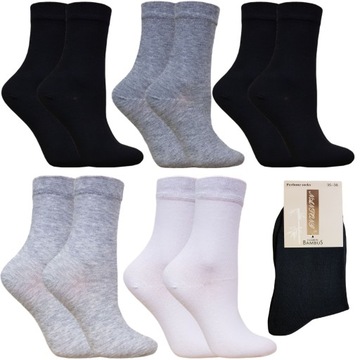 5 x SKARPETY DAMSKIE BAMBUSOWE 5 PAR r. 39-42