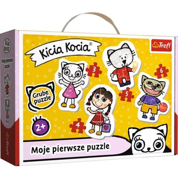 Puzzle dla dwulatków dla maluchów KICIA KOCIA