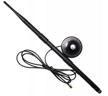 ANTENA DO ZESTAWÓW DVS WIFI RP-SMA 12DBI 41 CM + KABEL 3M