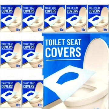 КРЫШКИ ГИГИЕНИЧЕСКИЕ НА УНИТАЗ 10 ШТ.