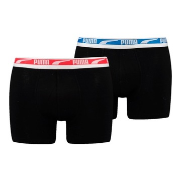 PUMA BOKSERKI MĘSKIE MAJTKI BOXER 2 PARY CZARNE r.XL