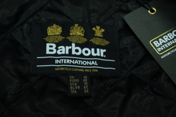 BARBOUR INTERNATIONAL CHARADE WAX Kurtka Parka Damska Ocieplana 40