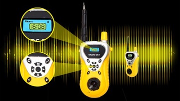 WALKIE TALKIE KRÓTKOFALÓWKI ZESTAW 2 SZTUKI DLA DZIECI PREZENT DUŻY ZASIĘG