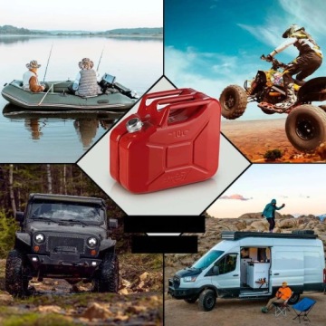 МЕТАЛЛИЧЕСКАЯ ТОПЛИВНАЯ КАНИСТРА VALPRO С КРЫШКОЙ 10 Л КРАСНАЯ