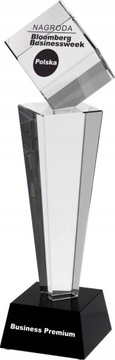 ELEGANCKA STATUETKA SZKLANA - GRAWER ORAZ ETUI