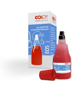 TUSZ PIECZĄTEK FLASHOWYCH FLASH COLOP EOS PREMIUM WYSOKA JAKOŚĆ DOZOWNIK