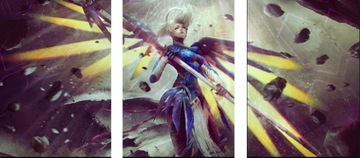 3x OBRAZ NA ŚCIANĘ OVERWATCH ART 30x40