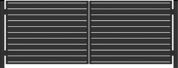 BRAMA WJAZDOWA DWUSKRZYD. WALL 120 5 M /100 cm RAL