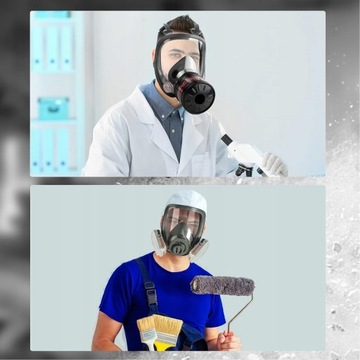MASKA GAZOWA MASKA PEŁNA MASKA LAKIEROWA RESPIRATOR Z FILTREM BEZPIECZNY
