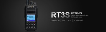Retevis RT3S DMR Walkie Talkie, Sprzęt krótkofalarski, Dwukierunkowe Radio