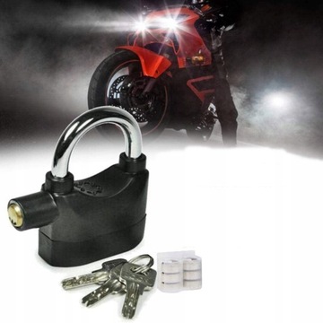 ЗАМОК С СИГНАЛИЗАЦИЯЮ УНИВЕРСАЛЬНЫЙ ЧУГУННЫЙ ГРОМКАЯ СИГНАЛИЗАЦИЯ С КЛЮЧАМИ