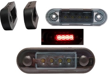 Lampa Obrysowa obrysówka CZERWONA LED TYLNA FT-073