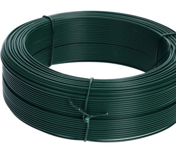 НАТЯЖНАЯ ПРОВОЛОКА ДЛЯ САДОВОЙ СЕТКИ ПВХ, ЗЕЛЕНАЯ 2,80 x 100М