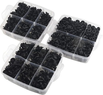 Зажимы, штифты, автомобильные зажимы для обивки автомобиля, 655 шт, комплект + съемник