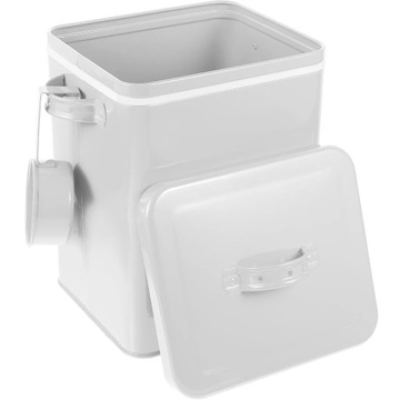 Storage Bucket Can Food Pet Tin Cat Case
