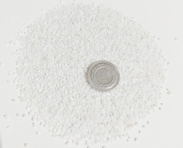 NAJCZYSTSZY BIAŁY PIASEK ŻWIREK GRECKI MARMUR THASSOS 0,5 - 2 mm 20 KG