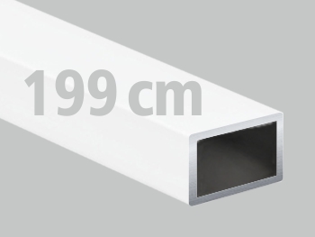 Profil aluminiowy 50x30x2 biały matowy rura 2m