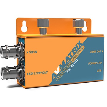 AVMATRIX Mini SC1112 - 3G SDI to HDMI Mini Converter sygnału audio video