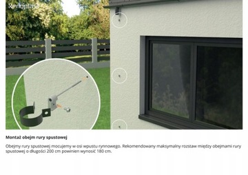 Rynna Renoplast R50 2mb GRAFITOWA