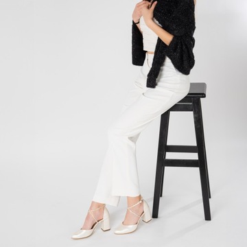 СВАДЕБНЫЕ ТУФЛИ BRILU ИЗ Слоновой кости С РЕМЕШКАМИ CINDY 41