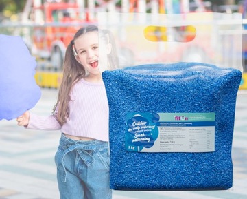 Kolorowy CUKIER DO WATY CUKROWEJ 5kg NIEBIESKI