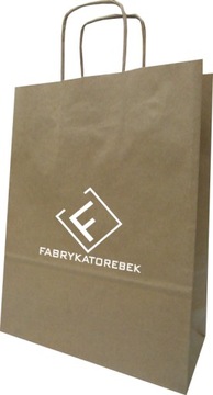 TORBA PAPIEROWA EKO Z NADRUKIEM A5 18X8X21 100 SZT