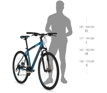 РАМКА ВЕЛОСИПЕДА KELLYS CLIFF 90 DEEP BLUE M 19 ДЮЙМОВ