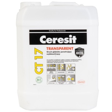 GRUNT GŁĘBOKO PENETRUJĄCY TRANSPARENT CT17 10L