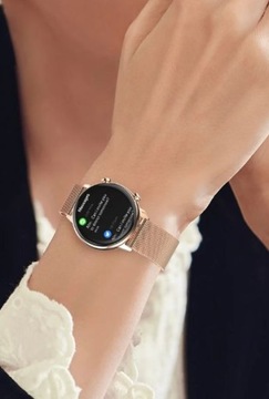 Женские умные часы AMOLED POLSKIE MENU HK39 39 мм золотые