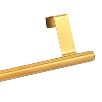 Кухонная вешалка для полотенец над шкафом, золотистая, подвесная внутри или 23,5 см.