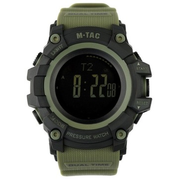 Zegarek taktyczny wojskowy wielofunkcyjny M-Tac Adventure - Black/Olive