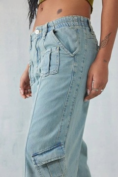 Urban Outfitters tuj jeans kieszenie niebieskie spodnie M NH5
