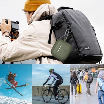 СИЛИКОНОВЫЙ ЧЕХОЛ TECH PROTECT ДЛЯ APPLE AIRPODS 4, ЧЕРНАЯ КРЫШКА