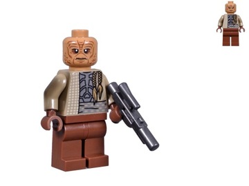 LEGO STAR WARS - Weequay Guard + blaster ! 75326 sw1197